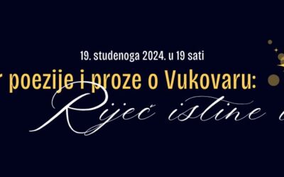 Matuljska riječ istine i ljubavi: Virtualna večer poezije i proze o Vukovaru